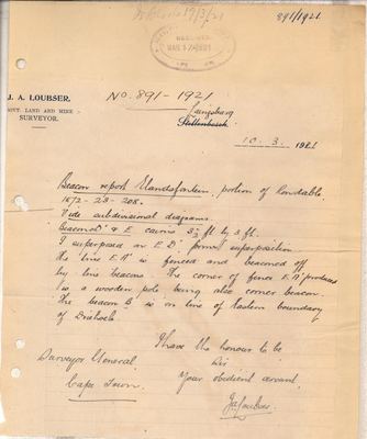 Scan of beacon_report, 891/1921, 10 March 1921