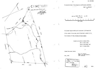Scan of Surveyor-General diagram, 1923/1860, November 1859