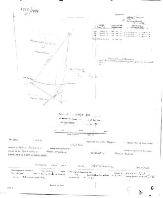 Scan of Surveyor-General diagram, 4932/1934, July 1934