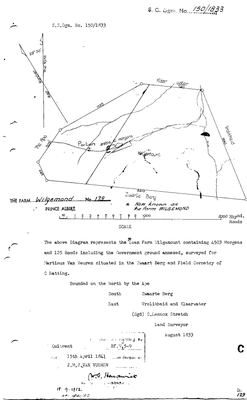 Scan of Surveyor-General diagram, 150/1833, August 1833