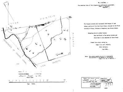 Scan of Surveyor-General diagram, 1154/1863, June 1863
