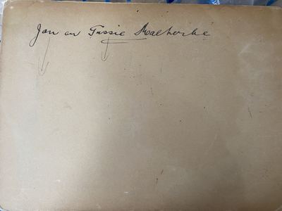 The back of the Malherbe portrait, inscribed
