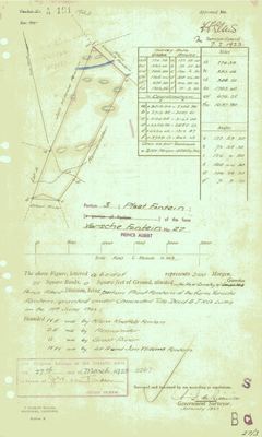 Skandering van Landmeter-generaal-kaart, A191/1923, Januarie 1923