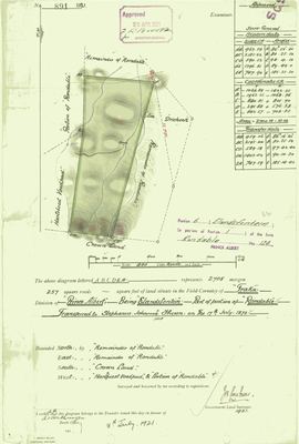 Skandering van Landmeter-generaal-kaart, 891/1921, 1921