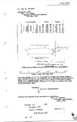 Skandering van Landmeter-generaal-kaart, 947/1909, April 1909