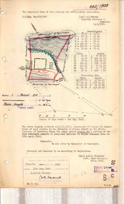 Skandering van Landmeter-generaal-kaart, 680/1908, Maart 1908