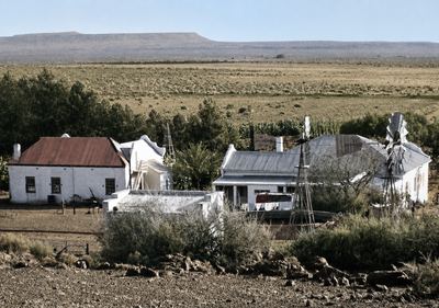 The werf at Biesies, the farm in the Calvinia district that Frans Jacobus Wilhelmus van der Merwe came off before...
